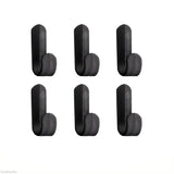 6PCS Strong Self-Adhesive J-Hooks – Waterproof Wall Hangers for Keys, Towels, Umbrellas – Kitchen & Living Room Organizer