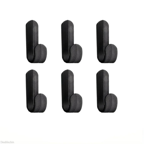 6PCS Strong Self-Adhesive J-Hooks – Waterproof Wall Hangers for Keys, Towels, Umbrellas – Kitchen & Living Room Organizer