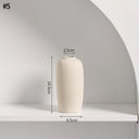 INS Ceramic Vase White Flower Pot Nordic Decorative Vase Dry Flower Vases for Home Living Room Desktop Decor ваза для цветов