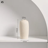 INS Ceramic Vase White Flower Pot Nordic Decorative Vase Dry Flower Vases for Home Living Room Desktop Decor ваза для цветов