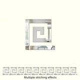 3D 5/10CM Square Self Adhesive Waist Line Mirror Sticker Wall Stickers for Living Room Ceiling Edge Strip Corner Line Wall Decor