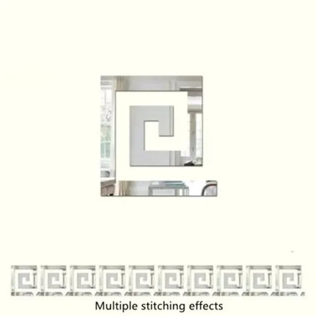 3D 5/10CM Square Self Adhesive Waist Line Mirror Sticker Wall Stickers for Living Room Ceiling Edge Strip Corner Line Wall Decor