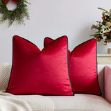Modern Velvet Pillowcases for Living Room, Black & White Velour Cushion Covers, Sofa Decor, 45x45/50x50/30x50 cm