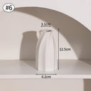 White Ceramic Vases Nordic Decorative Vasen Ornaments Home Living Room Decor Flower Arrangements Sketching Props Desktop Decor