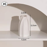White Ceramic Vases Nordic Decorative Vasen Ornaments Home Living Room Decor Flower Arrangements Sketching Props Desktop Decor