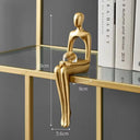 Light Luxury Human Body Art Ornament Decorate Abstract Resin Creative Golden Arts And Crafts Home Office Business Originality