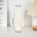 Nordic Vases Pure White Plastic Vases Imitation Ceramic Flower Vases Desktop Flowerpot Wedding Decor Home Ornament