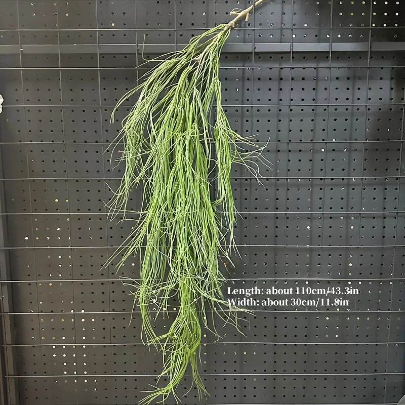 1PC Artificial Hanging Green Plants Fake Rattan Wall Hanging Plastic Vine for Home Garden Restaurant Decoration Soft Landscaping