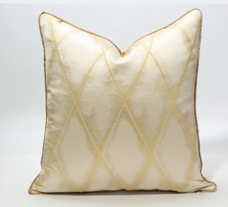 40 Style High Grade Cushion Cover 30x50/45x45/50x50CM Light Luxury Jacquard Pillowcase Champagne Blue Home Hotel Bed Sofa Decor