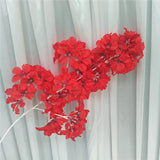 90cm Silk Hydrangea White Branch Drifting Snow Gypsophila Artificial Flowers Cherry Blossoms Wedding Arch Decorate Fake Flower