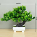 Artificial Plants Potted Green Bonsai Small Tree Grass Plants Pot Ornament Fake Flowers for Home Garden Decoration Wedding Party