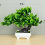 Artificial Plants Potted Green Bonsai Small Tree Grass Plants Pot Ornament Fake Flowers for Home Garden Decoration Wedding Party