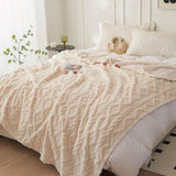 1pc Single-Layer Coral Fleece Blanket, Lightweight & Multi-Purpose Blanket Bed Cover,For Living Room Sofa Cover, Nap Blanket