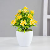 1pc Artificial Potted Plant Small Bonsai Flowers Pot Simulated Tree Ornaments Wedding Home Hotel Office Table Decor Fake Plants