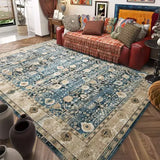 Carpet for Living Room Retro Bohemian Floral Abstract Large Area Rug Home Decoration Pastoral Ethnic Style Bedroom Mat ковер