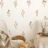 Flowers Wall Stickers for Bedroom Living Decor Wall Decals Girls Room Decorative Wall Stickers Baby Nursery Room Kids Room