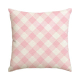 1/4pcs Christmas Pillow Cover, Pink Printed Cushion Cover, Farmhouse Decorative Sofa, Christmas Decoration (without Pillow Core)