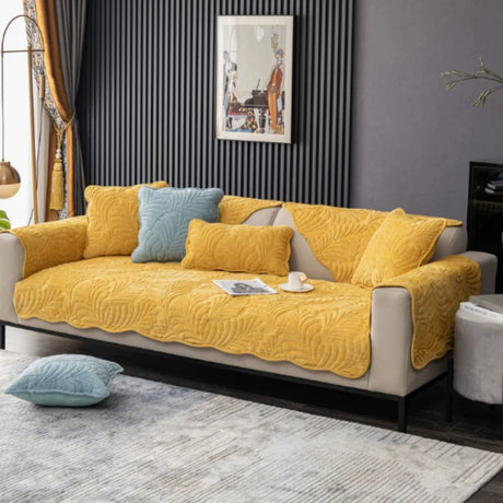 New Cream Corduroy Sofa Cushion  Four Seasons Hot Selling Seat Cushion Non-slip Leather Sofa Cover Cloth Towel for Living Room