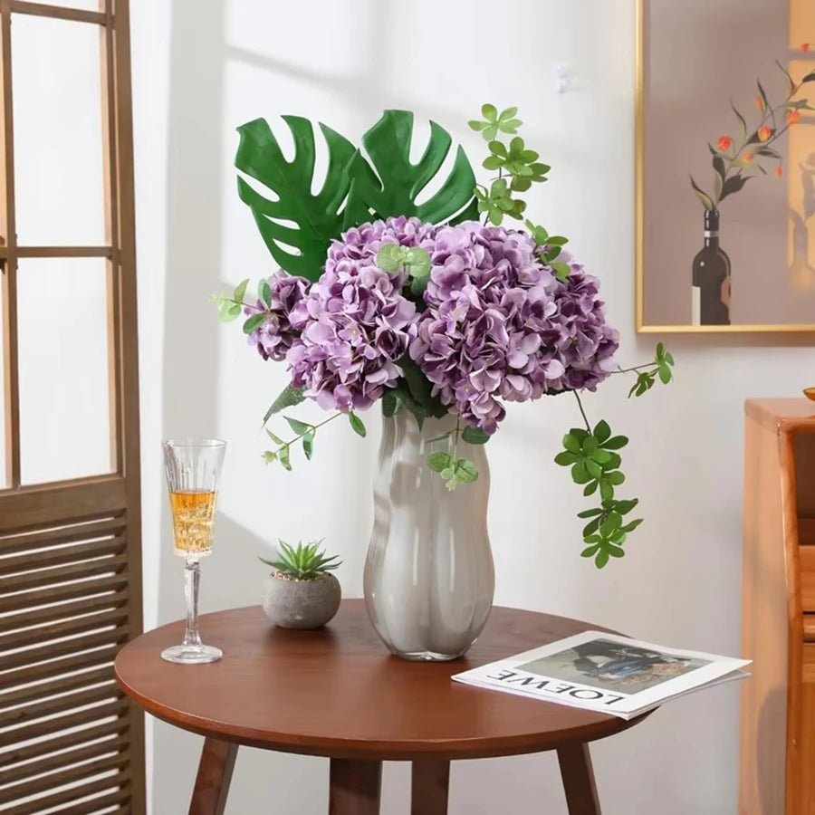 1/3pcs Artificial Flowers Silk Hydrangea Wedding Decoration Bridal Accessories Clearance Festival Decor Vases Home Diy Bouquet