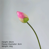 1PC DIY Decoration Artificial Flower New Landscape Long Stem PU Green Plant Artificial Flower Pole Lotus Pod Artificial Lotus