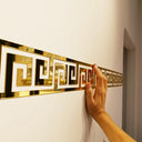 3D 5/10CM Square Self Adhesive Waist Line Mirror Sticker Wall Stickers for Living Room Ceiling Edge Strip Corner Line Wall Decor