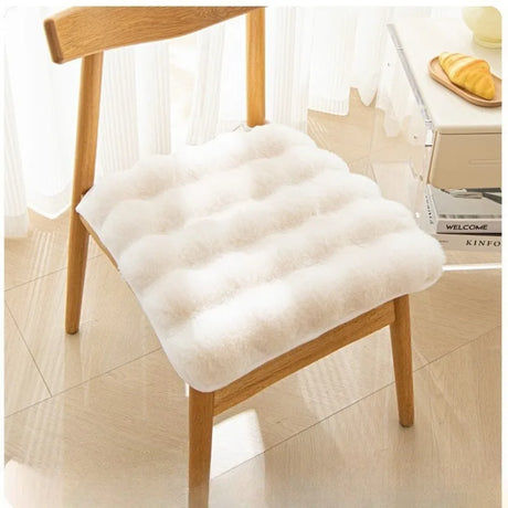 Winter Thickened Plush Student Cushion Seat Cushion Rabbit Velvet Warm Seat Cushion Fart Cushion Office Sedentary Artifact